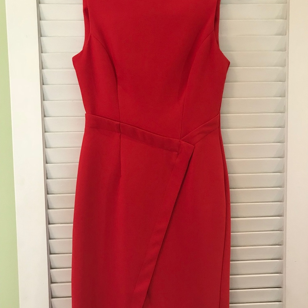 Red TopShop dress nwot, size 4 - Picture 3 of 7